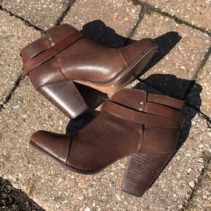 Rag & Bone Brown Leather Harrow Booties NWOT